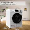 Smad 24-Inch 2.7 Cu. Ft. Compact Ventless Front Load Washer Dryer Combo