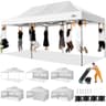 COBIZI Heavy Duty Pop-Up Canopy Tent with Thickened Frame and 6 Removable Sidewalls