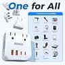 DOACE 2000W Pure Sine Wave Travel Voltage Converter with Dual 35W USB-C