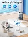 VAGKRI 35-Inch 2800 CFM Evaporative Air Cooler with Bottom Auto-Fill System