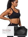 Yvette High Impact Criss-Cross Back Sports Bra with Molded Cups for Large Busts