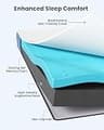 PERLECARE 3-Inch Dual-Layer Firm Gel & Bamboo Charcoal Mattress Topper