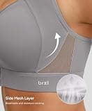 BRXL Front Closure High Impact Padded Sports Bra with Adjustable Straps