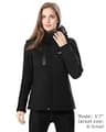 Venustas Women's Classic Heated Jacket with 36Wh Battery Pack & Mylar Lining