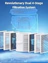 Nuwave OxyPure ZERO Smart Air Purifier, 2002 Sq Ft Washable Filter System