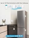 GoveeLife WiFi Refrigerator Thermometer 2-Pack Kit with Smart Hub Gateway