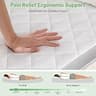 WEUP 3-Inch Extra Firm Bamboo Charcoal Mattress Topper, Queen Configuration