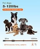 Bousnic Dog Shock Collar with 3300ft Range and IP67 Waterproof Receiver