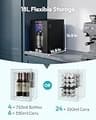 EUHOMY 18L Freestanding Countertop Compressor Wine and Beverage Can Refrigerator