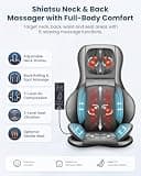 COMFIER Portable Massager Chair Pad with Heat and Waist Air Compression