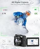 Compact 4K Digital Point-and-Shoot Vlogging Camera with 48MP Sensor and Autofocus