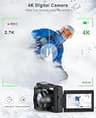Compact 4K Digital Point-and-Shoot Vlogging Camera with 48MP Sensor and Autofocus