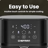 Chefman 4-Quart Compact Air Fryer, Matte Black Dishwasher-Safe Basket