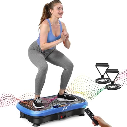 AXV Quiet Vibration Plate Fitness Platform with 120 Speeds and Bluetooth