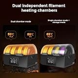 Comgrow SH03 4-Spool Filament Dryer with Dual Heating Chambers up to 85C
