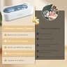 KUNPHY High-Frequency Ultrasonic Jewelry Cleaner, 46,000 Hz One-Touch Operation