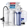 iSpring RCC7AK-BLK 6-Stage Under Sink Reverse Osmosis Filter, Black Faucet