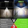 HMCITY 120 LED High Efficiency Solar Motion Sensor Outdoor Lights, 3 Modes