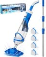 Teguy Cordless Handheld Pool Vacuum with Auto Shutoff and Reusable 500-Mesh Filters