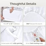 California Design Den 400 Thread Count 100% Cotton Sateen Deep Pocket Queen Sheet Set