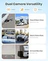 AUTO-VOX Dual Wireless Solar Magnetic Backup Camera with 7.2-Inch Monitor