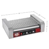 Great Northern Popcorn 9-Roller Hot Dog Grill Cooker, 24-Dog Capacity