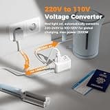 TESSAN Compact 2000W Step-Down Voltage Converter and Travel Adapter Combo