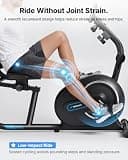 MERACH S08 Next-Generation Recumbent Exercise Bike with Lumbar Support