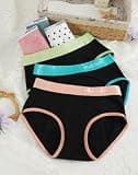 INNERSY Heavy-Duty Cotton Menstrual Period Panties, Extended Coverage 3-Pack