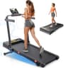 Acezoe Foldable 2-in-1 Treadmill, 15% Auto Incline, 3.0HP Motor, 43.5\" x 16.5\" Belt