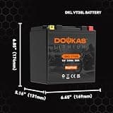 DOUKAS DKL VT30L Heavy Duty 20Ah High Capacity LiFePO4 Battery for Touring Motorcycles