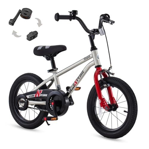RoyalBaby EZ Kids Convertible Balance and Pedal Bicycle, 14-Inch Frame