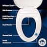 Bio Bidet Bliss BB550 Elongated Heated Bidet Toilet Seat with Side Control Knob