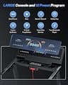 WELLFIT Auto Incline Heavy-Duty Treadmill for Plus-Sized Athletes, 500 lbs