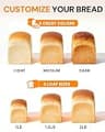 OSIPOTO 17-in-1 Stainless Steel Bread Machine with 600W Robust Motor