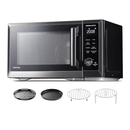 TOSHIBA B09HKPSRWW 1.0 Cu.Ft. Inverter Countertop Microwave Air Fryer Combo