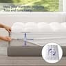 ELEMUSE Extra Thick Overfilled Down Alternative Mattress Pad Cover King