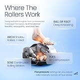 Miko Deep-Kneading Shiatsu Foot Massager Machine with Rolling and Heat Therapy