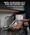 ecozy Smart Panel Nugget Ice Maker with Wi-Fi Control and Pull-Out Tank