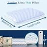 Iwacool Ultra Slim 2.25-Inch Cooling Gel Memory Foam Flat Pillow for Pain Relief