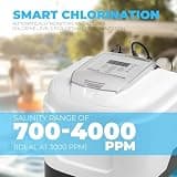 XtremepowerUS Above Ground Pool Salt Water System With Self-Cleaning Electrode