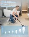 Mecmic 2500W Portable Household Steam Cleaner with 1600ML High-Capacity Tank