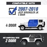 EYOUHZ Dual-Function Rock Slider Side Steps for Wrangler JK JKU 4-Door