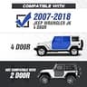 EYOUHZ Dual-Function Rock Slider Side Steps for Wrangler JK JKU 4-Door