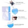 ALMING 12-Pack Transparent Travel Compression Roll-Up Bags for Space Saving