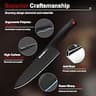 Astercook 15-Piece Teflon Coated German Stainless Steel Knife Set with Sharpener