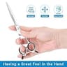 HASHIMOTO 6.5-Inch Curved Dog Grooming Scissors for Precision Shaping Tasks