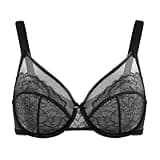 HSIA Women's Enchante Full Coverage Underwire Minimizer Bra with Floral Lace Details
