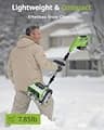 Snow Joe SJ623E 18-Inch 15-Amp Corded Electric Snow Thrower with Light