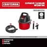 CRAFTSMAN CMXEVBE17250 2.5 Gallon 2.5 Peak HP Portable Shop Wet/Dry Vacuum